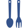 8 icon custom flatware shape