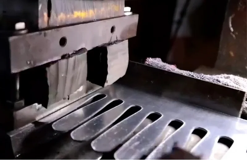 flatware production step 4 material cutting