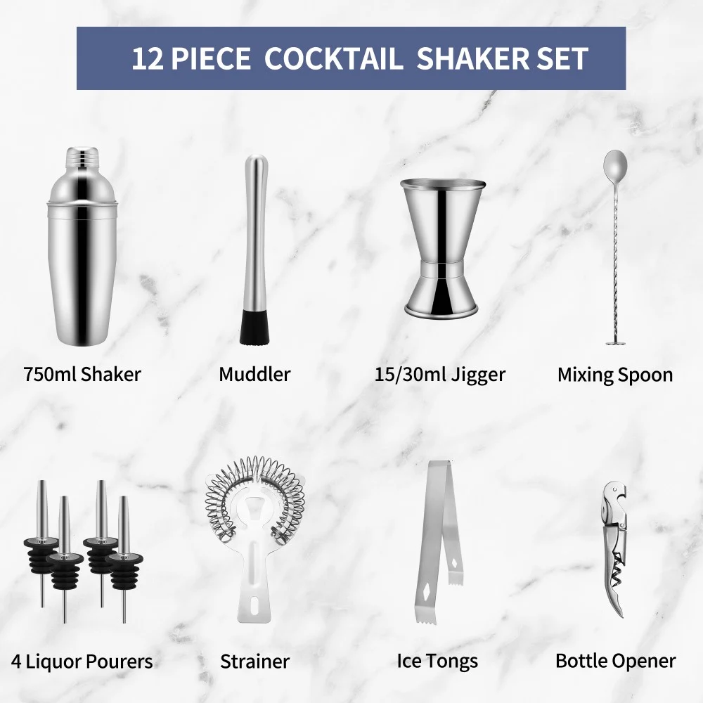 bar tool set 12 piece
