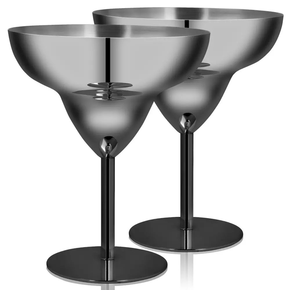 black margarita glasses