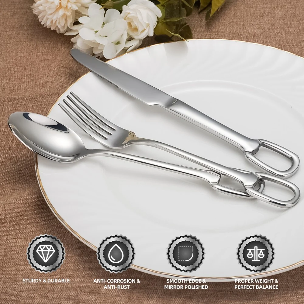 bulk cutlery set with hanging tail rings supply (5)