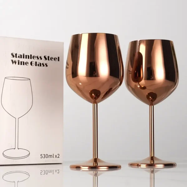 bulk stainless steel wine glasses (16)