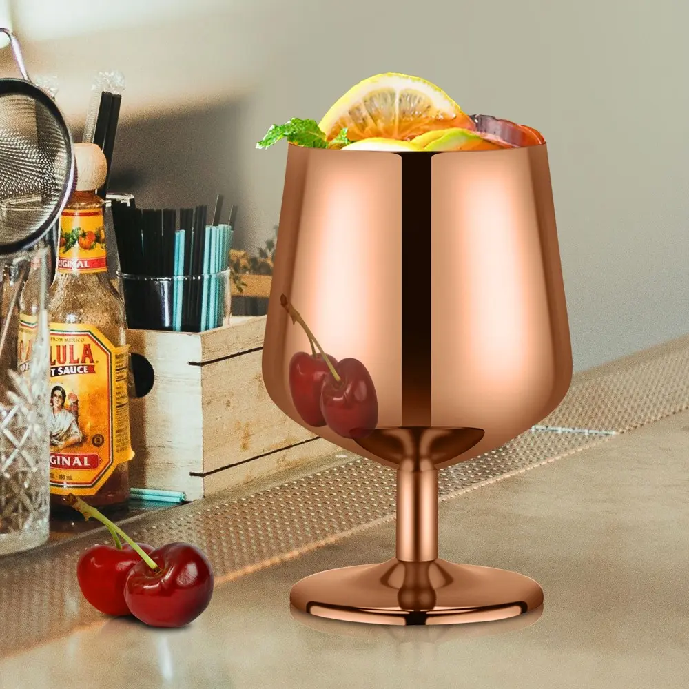 Bulk Stainless Steel Wine Glasses Supply, OEM and ODM Support - Image 3