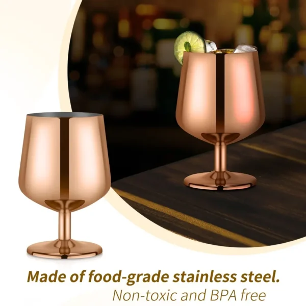Bulk Stainless Steel Wine Glasses Supply, OEM and ODM Support