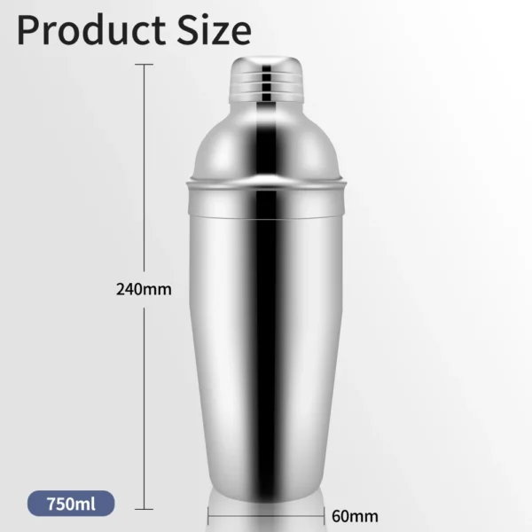 cocktail shaker size