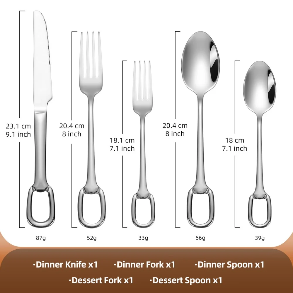 cutlery set dimension
