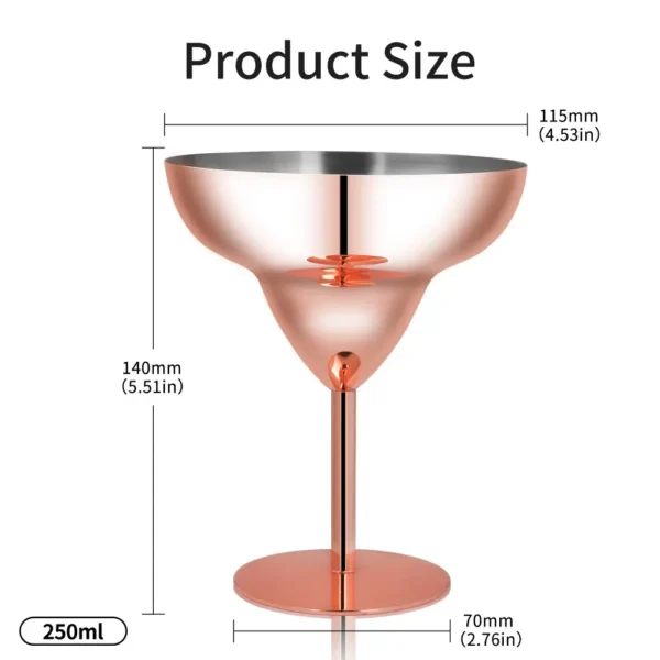 margarita glass size