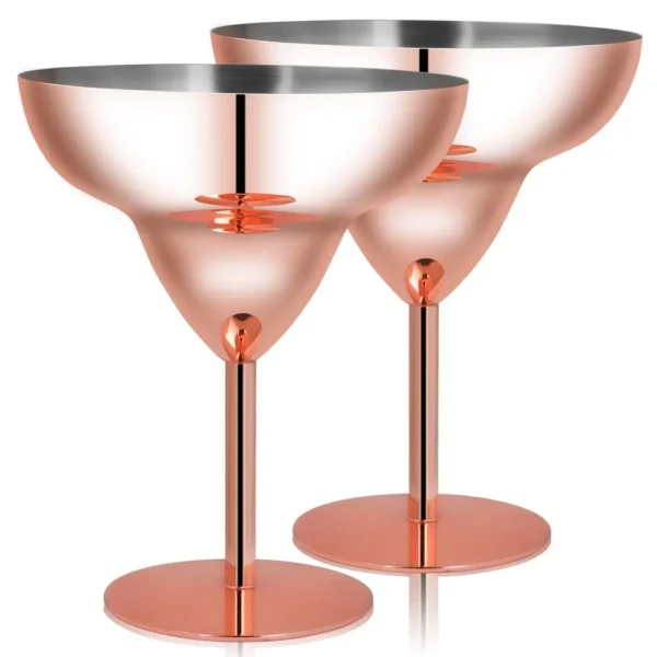 rose gold margarita glasses
