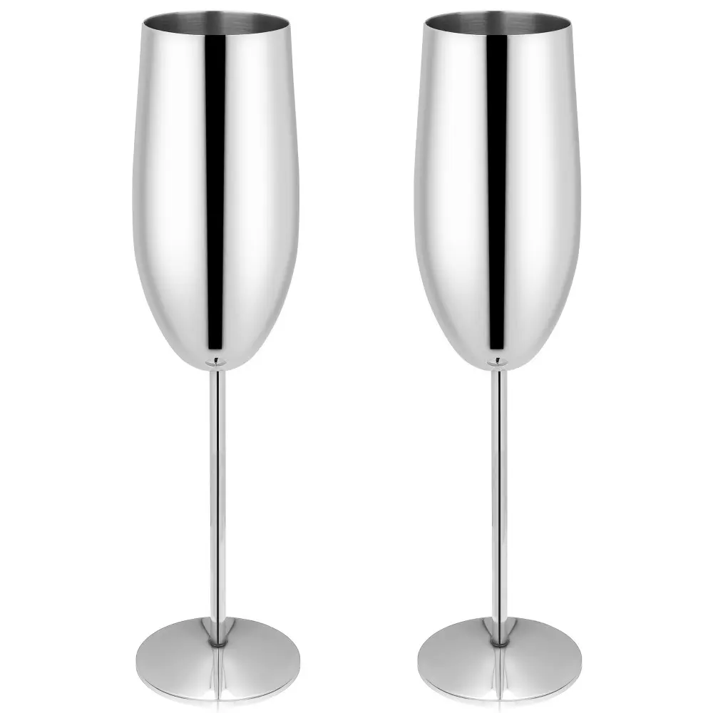 sliver gold champagne glasses