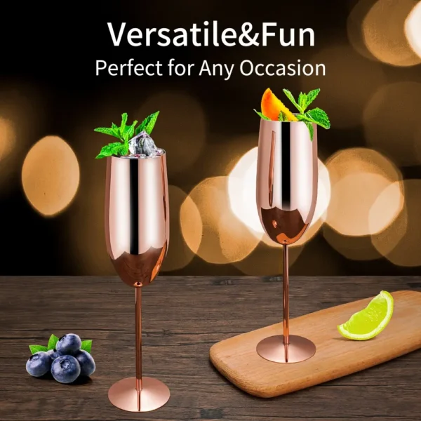 Stainless Steel Champagne Glasses Wholesale – Bulk Champagne Glasses Manufacturer