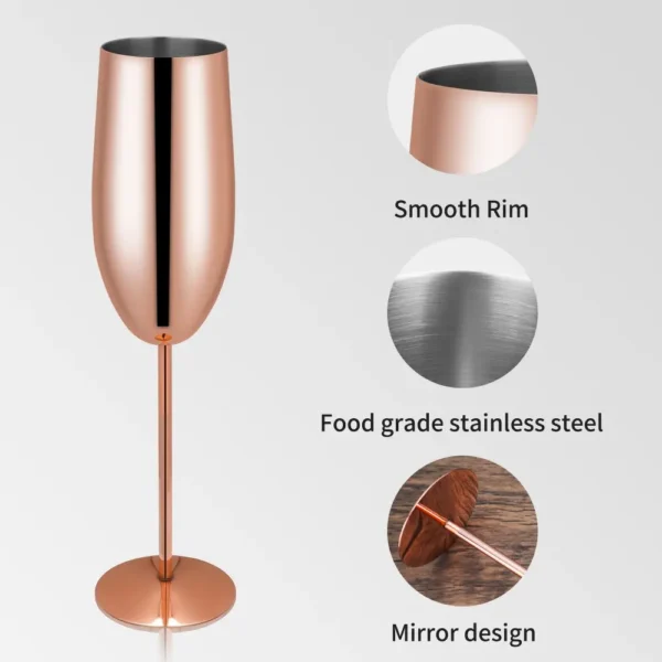 Stainless Steel Champagne Glasses Wholesale – Bulk Champagne Glasses Manufacturer