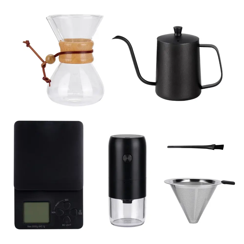 wholesale 6-piece pour over coffee set (2)